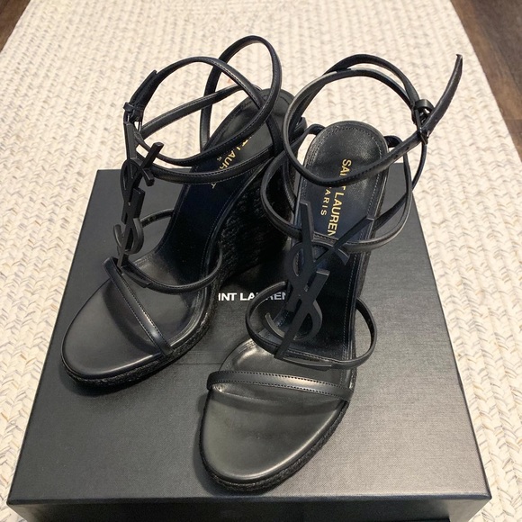 ⛔️SOLD⛔️NIB Saint Laurent Cassandra Wedge Size 9US - Picture 5 of 6